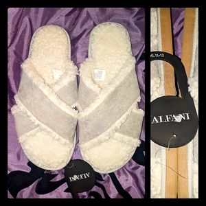 Alfani new wool soft with faux suede cross X design new w tags Sz 11/12